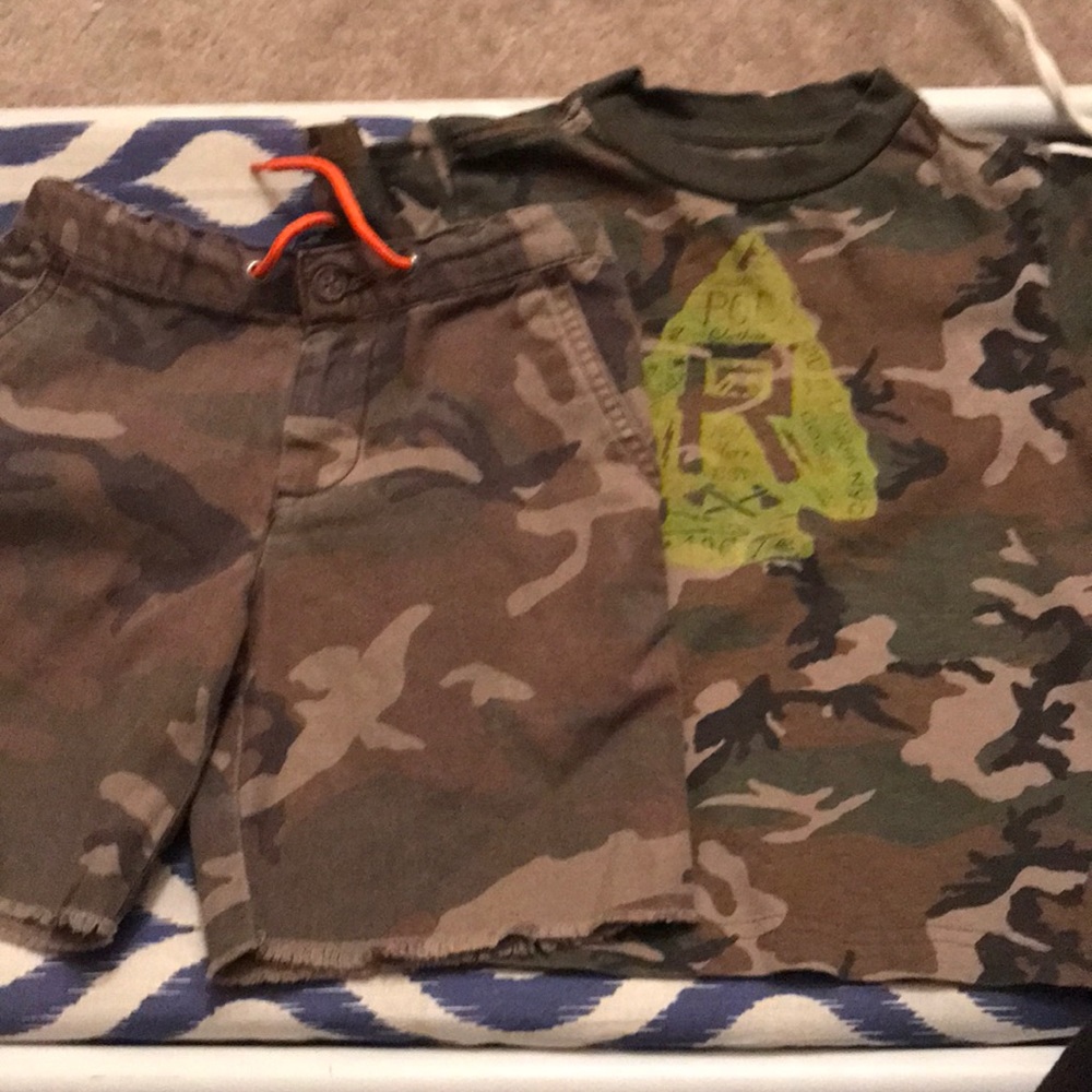 Boys polo camouflage set